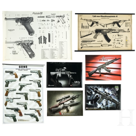 A collection of teaching aids and posters, 20th century