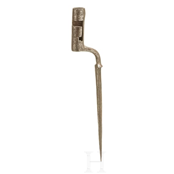 A British-style socket bayonet, circa 1800