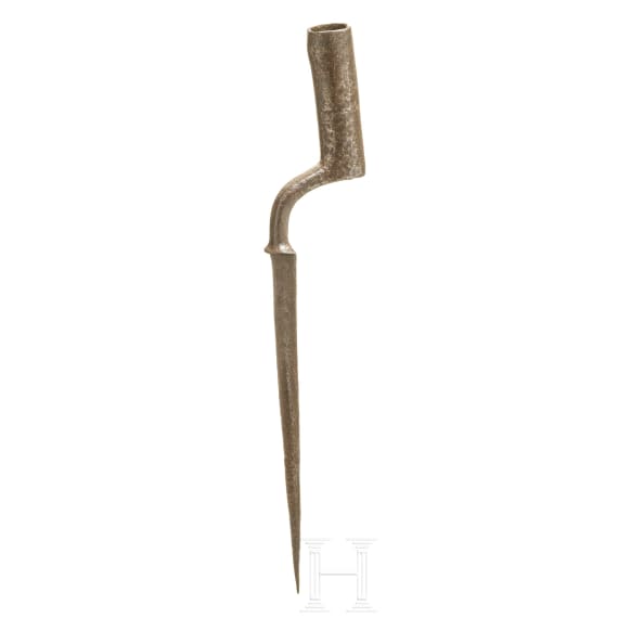 A British-style socket bayonet, circa 1800