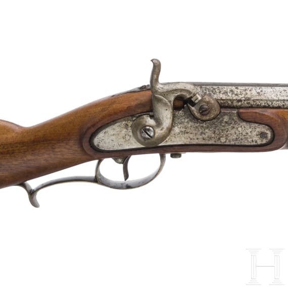 A percussion gun, similar to the Baden Jäger rifle M 1803 (1806)