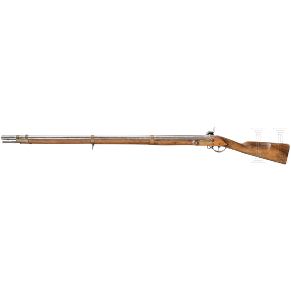 A Bavarian M 1848 musket, so called "Leichtes Landwehr Infanteriegewehr"
