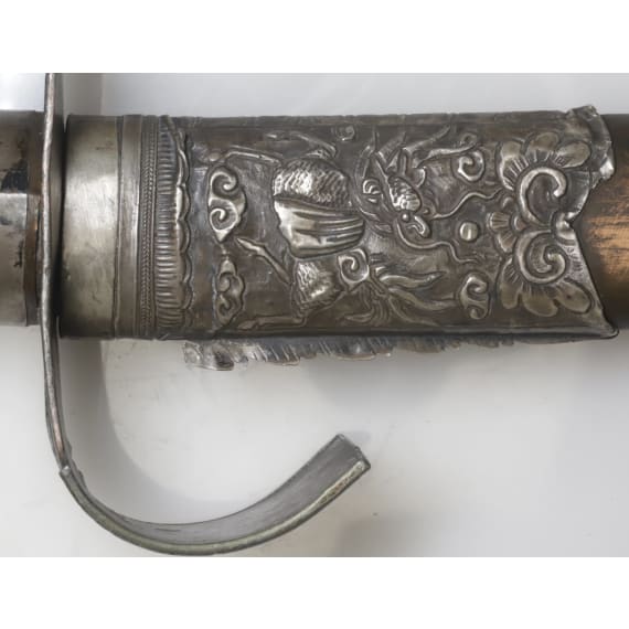 A Vietnamese silver-mounted sabre, 19th century