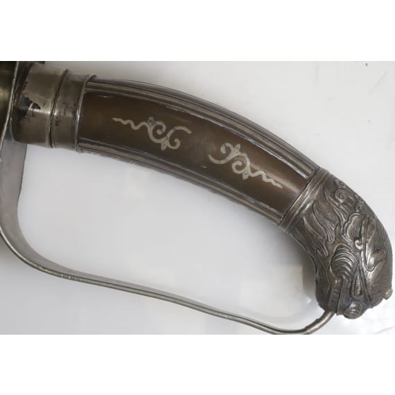 A Vietnamese silver-mounted sabre, 19th century