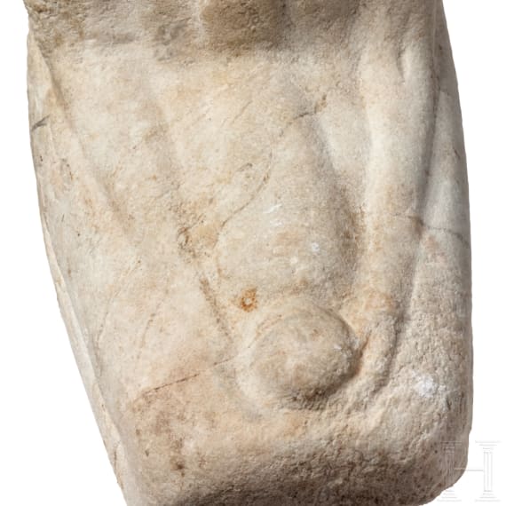 Egyptian sandstone figure, 7th - 4th century BC
