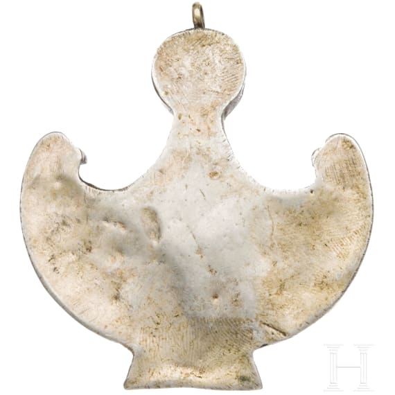Lavishly decorated pelta-shaped ornament, Seljuk, 12th - 13. century