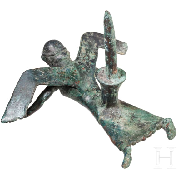 Bronzestatuette der Nike, griechisch, 6. Jhdt. v. Chr.