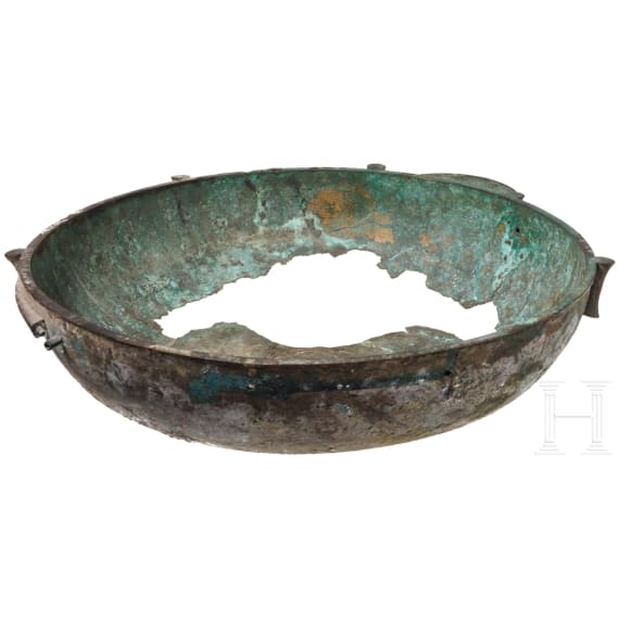 A Greek footbath vessel, 7th - 6th century B.C.