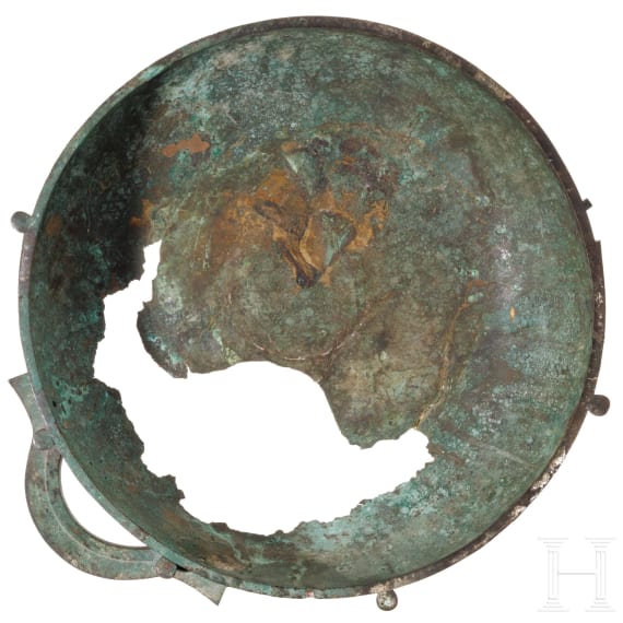 Fußbadschale aus Bronze, griechisch, 7. - 6. Jhdt. v. Chr.