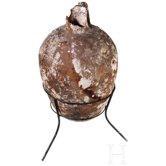 A Greek amphora, 5th - 3rd century B.C.