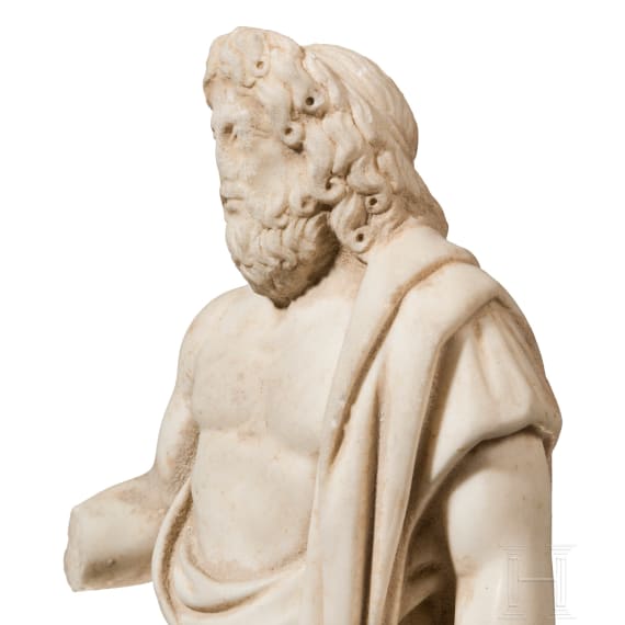 Marmorstatuette des Asklepios, provinzialrömisch, 1. - 2. Jhdt. n. Chr.