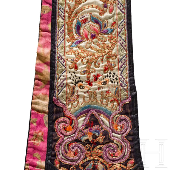 Seidenstickerei, China, um 1900