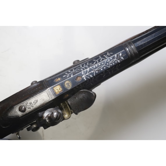 A Spain flintlock pistol with British military lock circa 1810