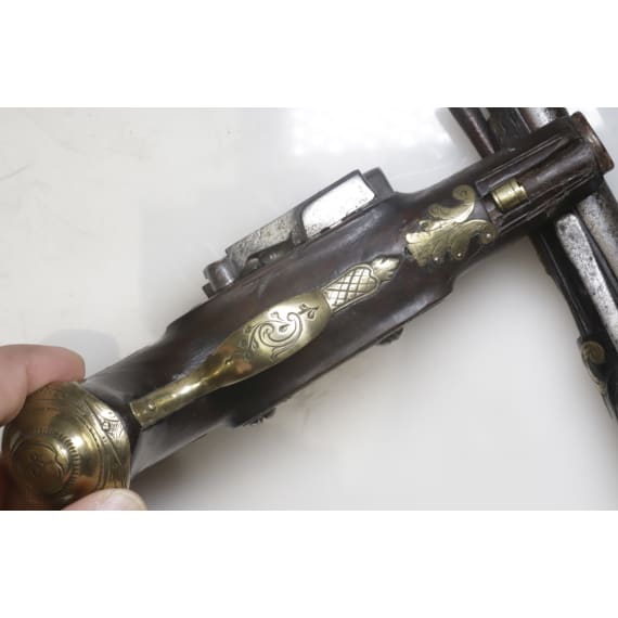 A Spain Miquelet muff flintlock pistol circa 1800