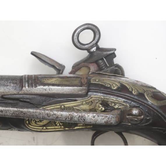 A Miquelet flintlock pistol, Spain circa 1780