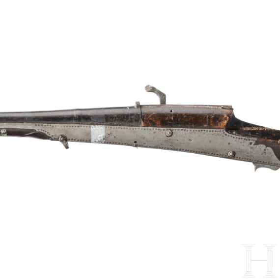 An Indian matchlock gun, 19th century