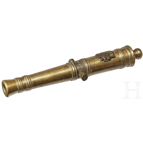 A miniature cannon barrel, 19th/20th century