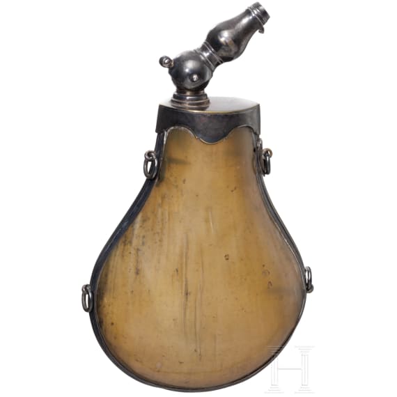 A French powder flask, circa 1815