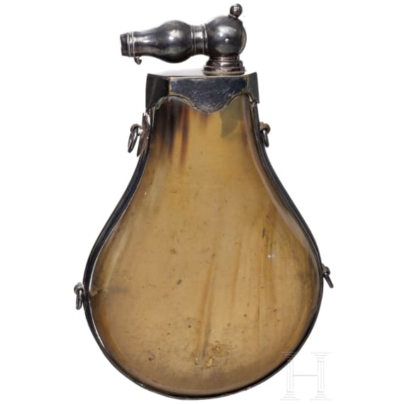 A French powder flask, circa 1815