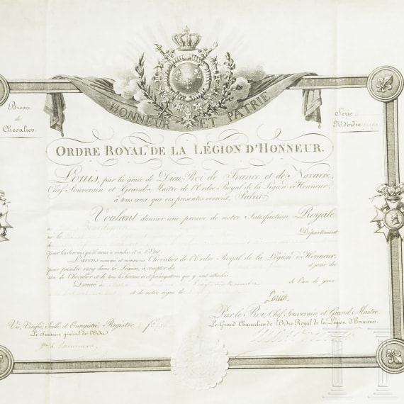 Three royal documents, 1818 - 1819