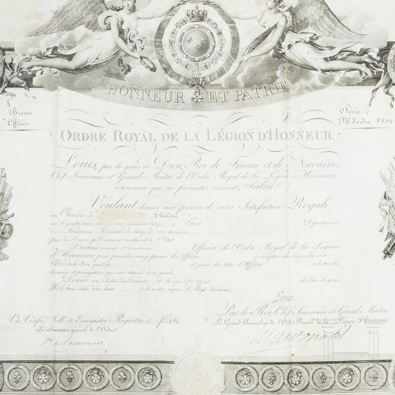 Drei königliche Urkunden, 1818 - 1819