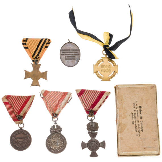 Six Austrian awards, 19th/20th century