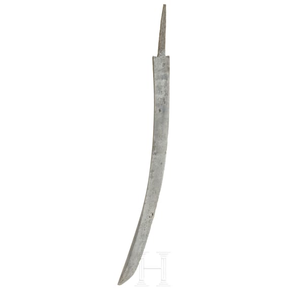 An Austrian infantry sabre's blade, worn from 1766