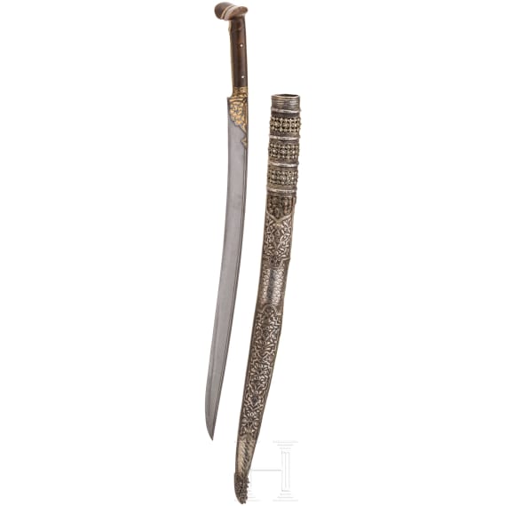 Bedeutender Luxus-Yatagan mit Wootz-Klinge, osmanisch, Ende 18. Jhdt.