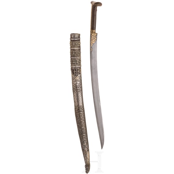 Bedeutender Luxus-Yatagan mit Wootz-Klinge, osmanisch, Ende 18. Jhdt.