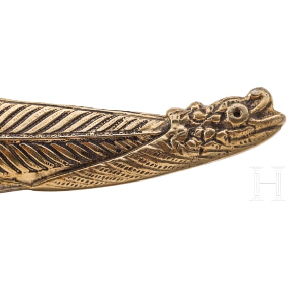 Yatagan mit Wootz-Klinge und Silberscheide, osmanisch, datiert 1800