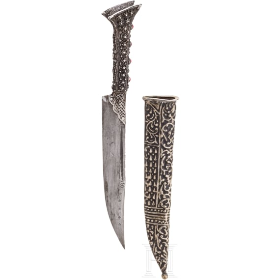 Silbermontierter Bicak, balkant&uuml;rkisch, 1. H&auml;lfte 19. Jhdt.