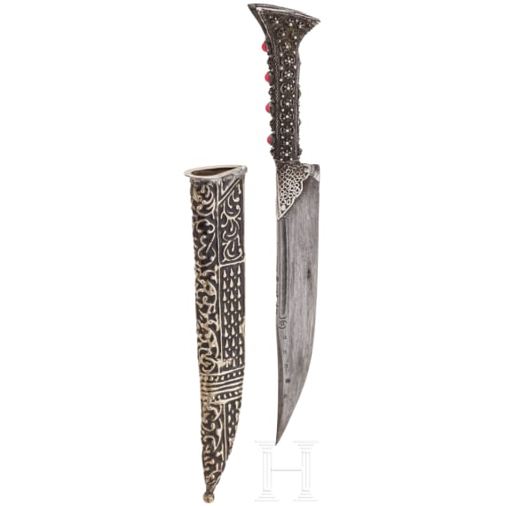 Silbermontierter Bicak, balkant&uuml;rkisch, 1. H&auml;lfte 19. Jhdt.