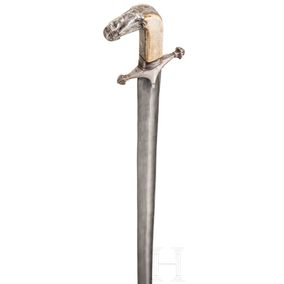 Silbermontierter Saif, Arabische Halbinsel, um 1900