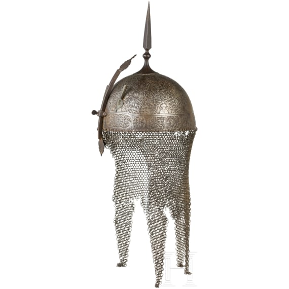 Kulah Khud und Sipar (Rundschild), Persien, 19. Jhdt.