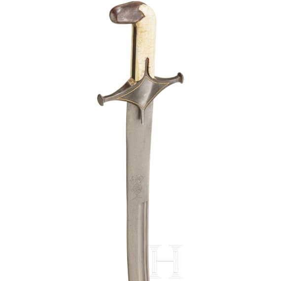 Shamshir mit Wootz-Klinge, Persien, um 1800