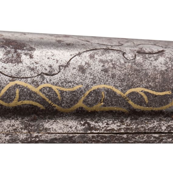 Shamshir mit reich gravierter Klinge, Persien, 19. Jhdt.
