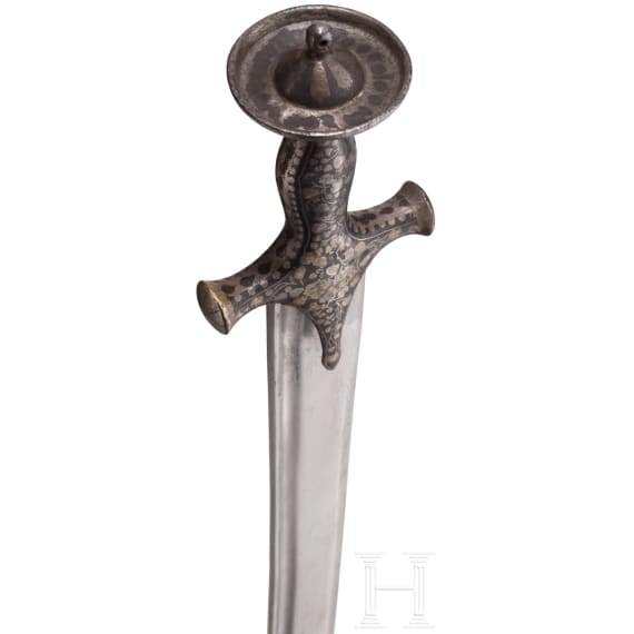 Tulwar mit silbertauschiertem Gef&auml;&szlig;, Indien, um 1800