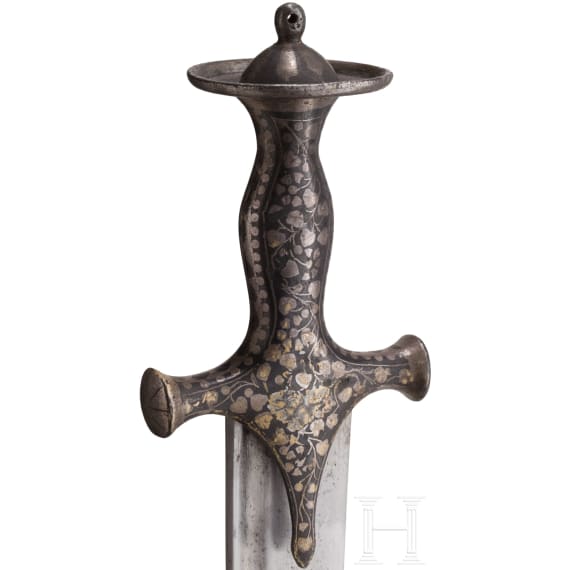 Tulwar mit silbertauschiertem Gef&auml;&szlig;, Indien, um 1800