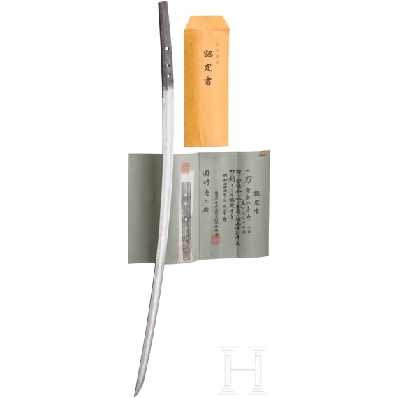 Katana-Klinge in Shirasaya und passende Koshirae, Japan, Edo-Periode