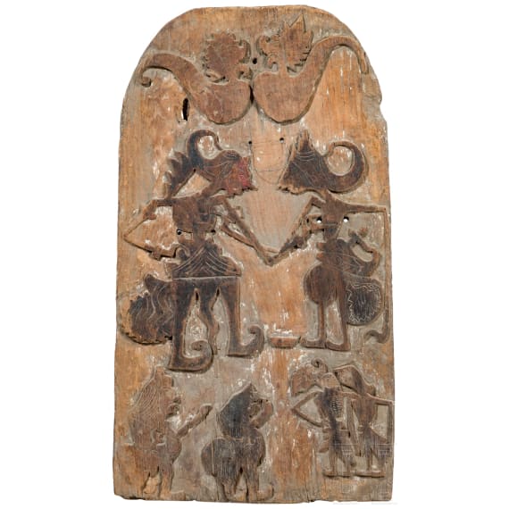 Kleine Sammlung aus vier Krisbrettern, Java und Bali, 19./20. Jhdt.