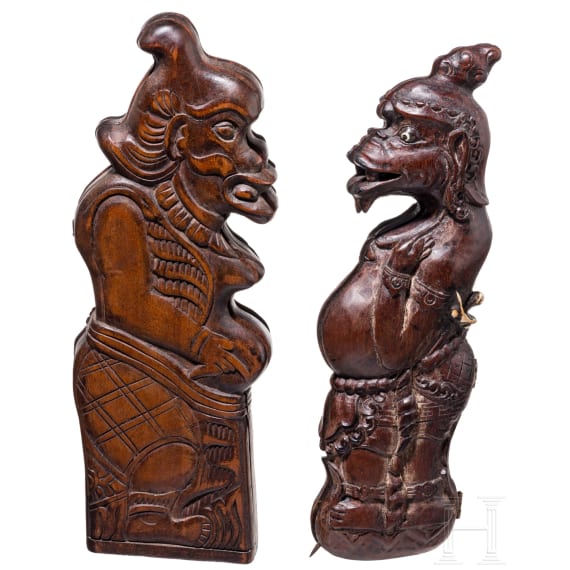 Zwei S&auml;tze Klingen f&uuml;r Hahnenk&auml;mpfe, Indonesien, 19./20. Jhdt.