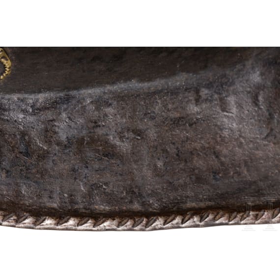 Schwarz-wei&szlig;er Morion, norddeutsch, um 1600