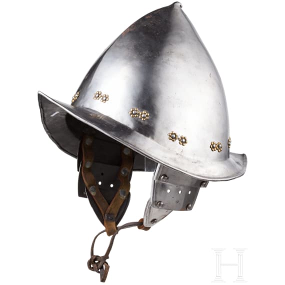 Birnmorion mit Wangenklappen, deutsch oder fl&auml;misch, um 1600