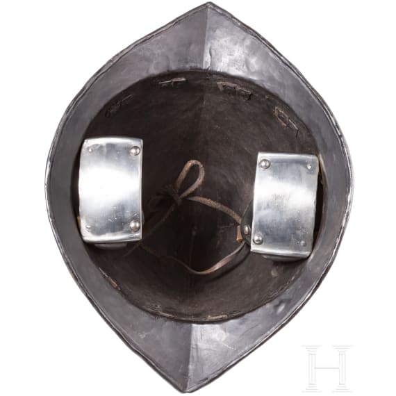 Birnmorion mit Wangenklappen, deutsch oder fl&auml;misch, um 1600