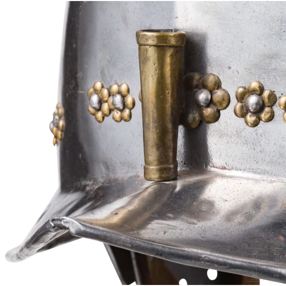 Birnmorion mit Wangenklappen, deutsch oder fl&auml;misch, um 1600