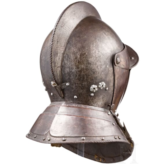Gro&szlig;er K&uuml;rassierhelm in Offiziersqualit&auml;t, deutsch oder fl&auml;misch, um 1620