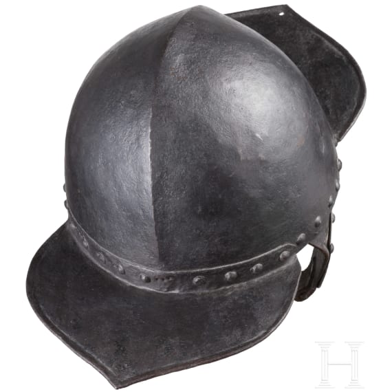 Kugelfester Sappeurhelm, deutsch, 17./18. Jhdt.