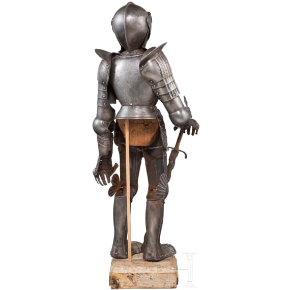 Miniaturharnisch im maximilianischen Stil, deutsch, 19. Jhdt.