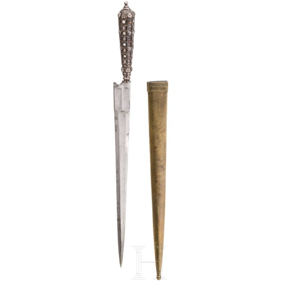 Bedeutendes silbermontiertes Dolchmesser, Ligurien, 18. Jhdt.