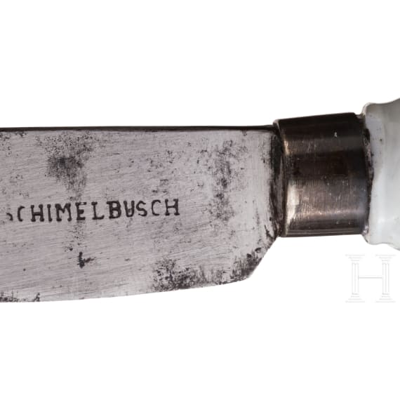 F&uuml;nf Tafelmesser, deutsch, 2. H&auml;lfte 18. Jhdt.