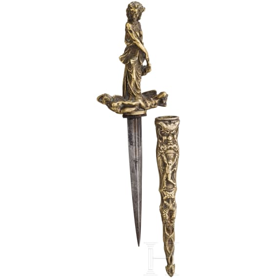 Dolch mit mythologischen Darstellungen, Frankreich, 2. H&auml;lfte 19. Jhdt.